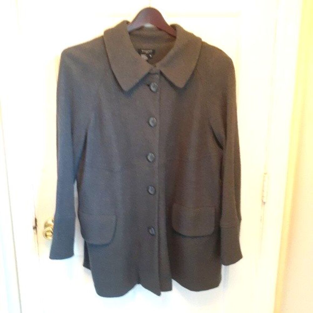 Sandro gray wool blend coat 1x xl